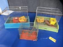 3 HAMPSTER CAGES