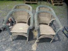 4 WICKER CHAIRS