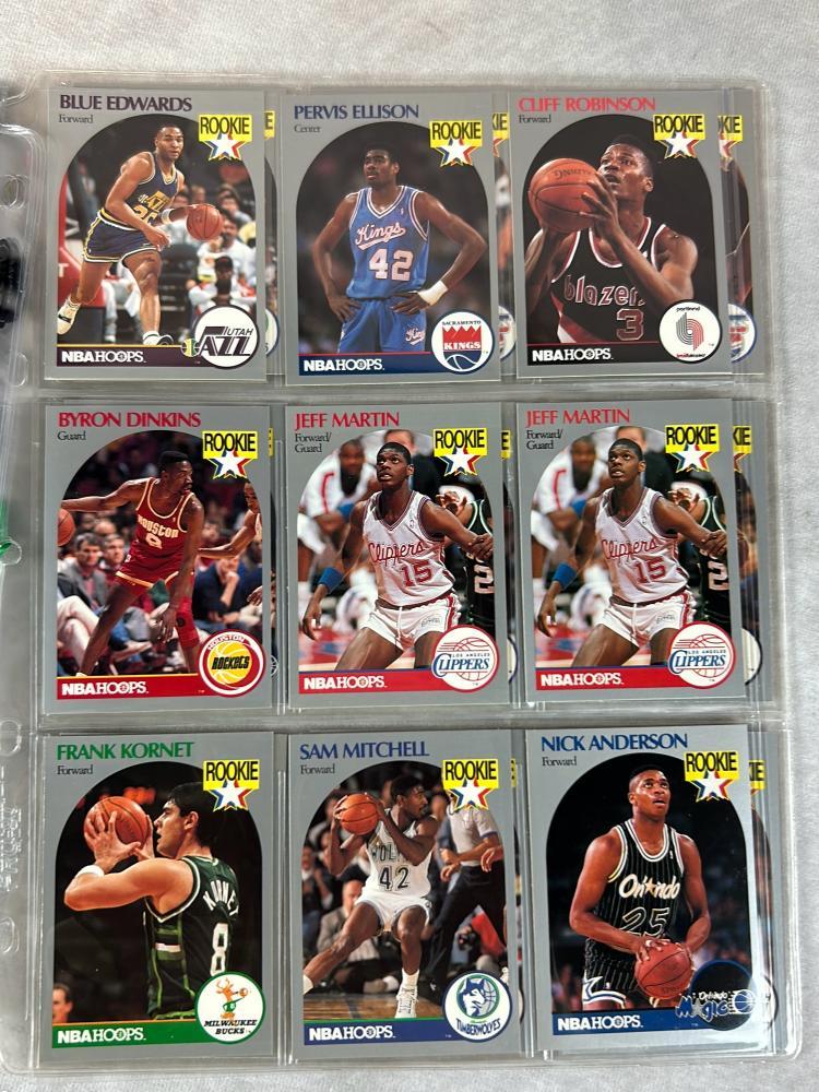 (44) 1990 Hoops Basketball - Jordan, Magic, Rookies and other stars
