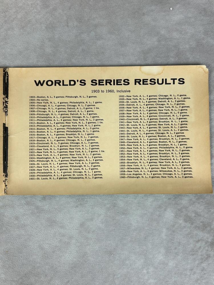 1961 Topps Stamp Album with 93 stamps - including Mantle, Mays, Aaron