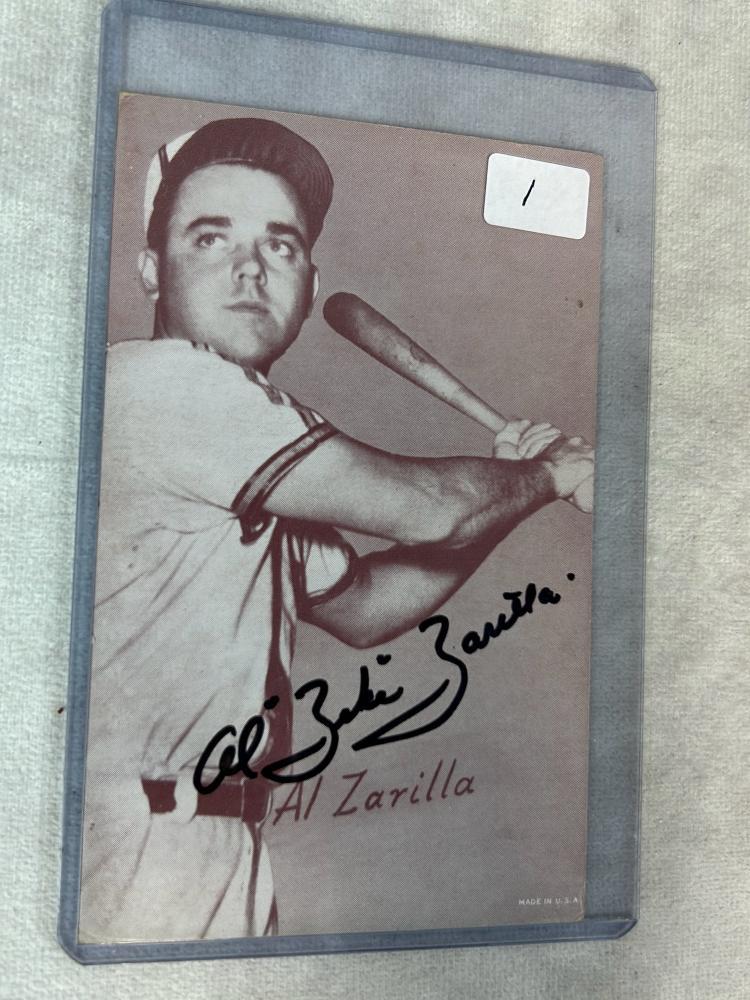 (5) Signed Exhibit Cards - Zarilla, Mele, Evers, Coleman & Raschi