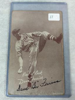 (5) Signed Exhibit Cards - Ferriss, Lewis, Dobson, Baumholtz, and Walters