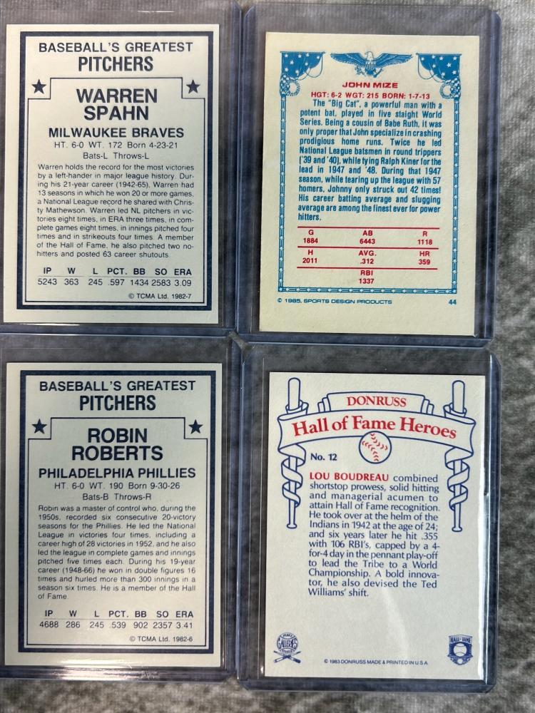 (15) Signed Baseball Cards with HOFers