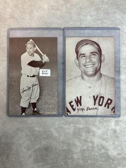 Lot of 7 1947-66 Exhibit Cards 2 Berra Killebrew 2-Musial and more