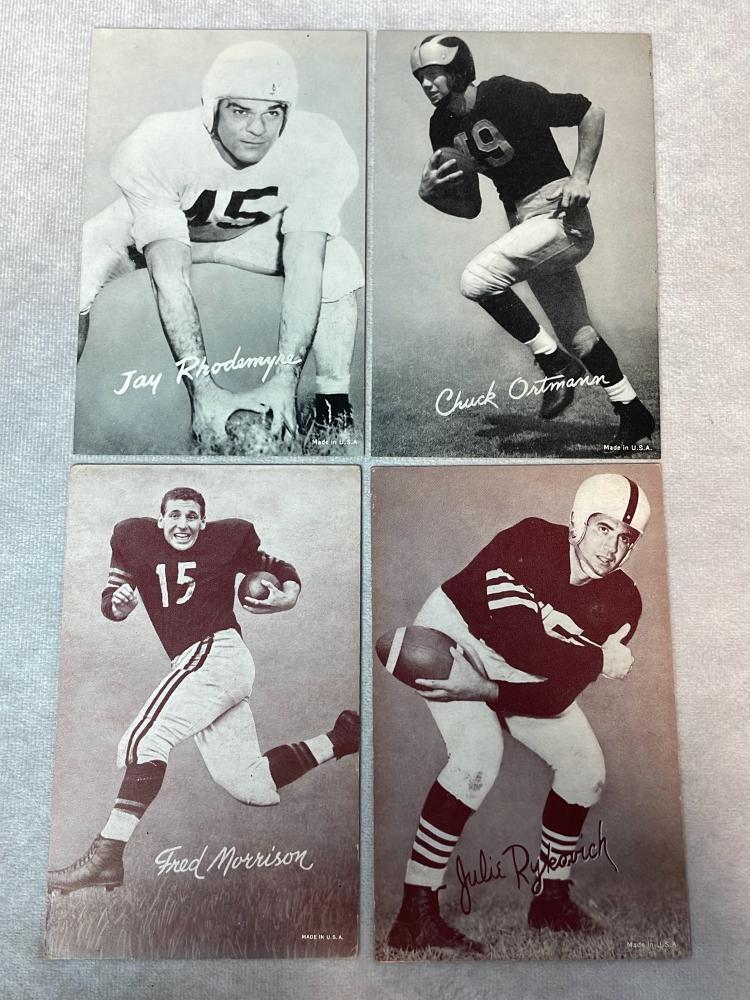Scarce Lot of 12 1948-49 Football Exhibit Cards
