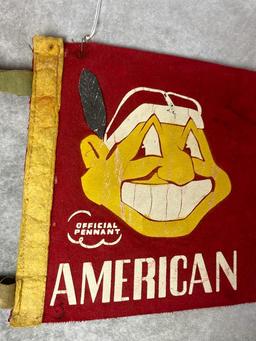 1954 Worlds Series Cleveland Indians Full Size Pennant