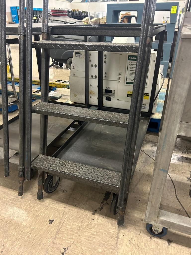 Stocking Cart W/ Attached Ladder