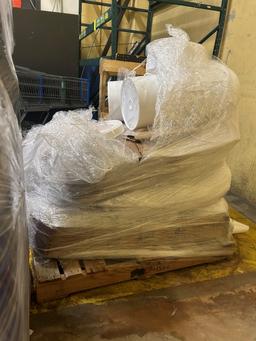 Pallet Of Plastic Buckets And Bagged Vermiculite