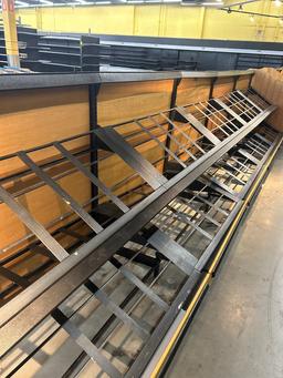 20ft Run Of Double-Sided Slant Shelf Produce Merchandiser