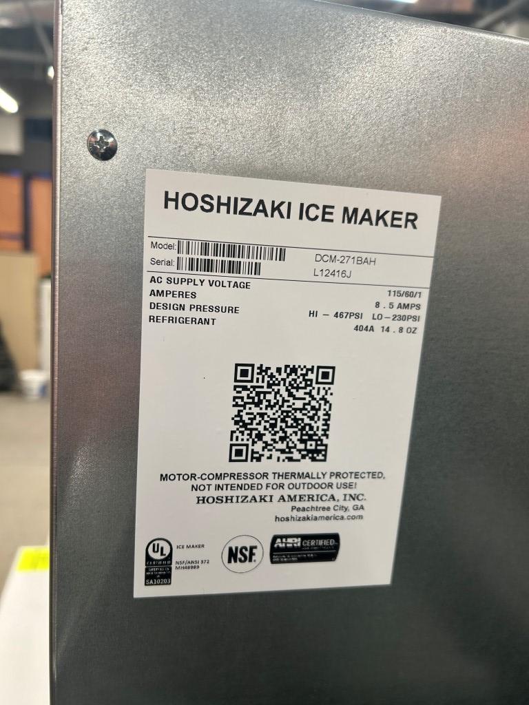Hoshizaki Countertop Cubelet Ice Maker