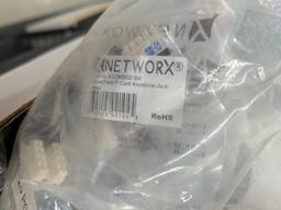 Box Of Lizard Monitoring Sensors And Networx Cat6 Keystone Jacks