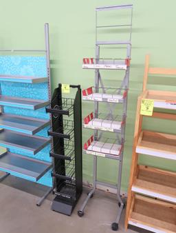 wire specialty merchandisers, on casters