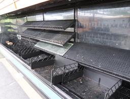 2014 Kysor Warren refrigerated produce cases, w/ Air-Flo shelves & misting system