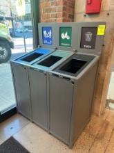 Compartmentalized Waste Receptacle