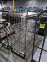 4-tier wire stocking cart