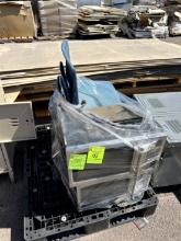 Pallet of Chairs and Household Microwaves
