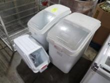 ingredients bins, assorted sizes