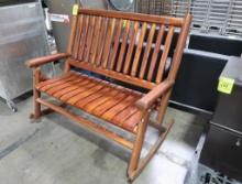 wooden rocker