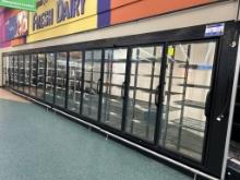 Hussmann Tempered Glass Doors W/ Frame For Dairy Box