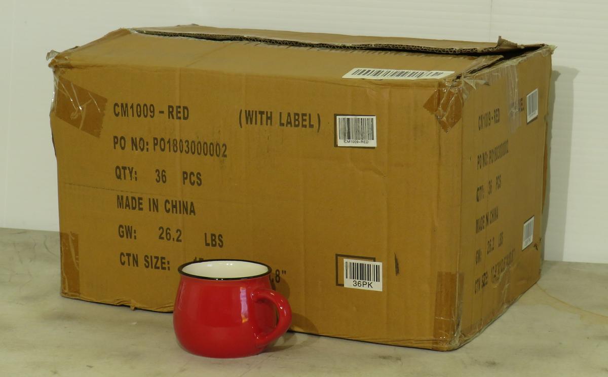 CIB Soup Mugs (Red outside and White Inside)
