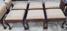 Gold Cushioned Benches, Antique 29"x19"x19
