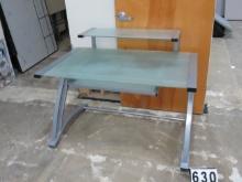 Glass & Steel Desk, 48"x30"