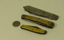 vintage pocket knives - (1) bone handle pocket knife