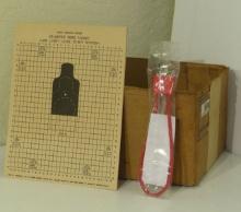 Gun Lock and box of paper targets