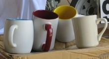 1 case of 17 mixed box of coffee mugs