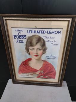 Lithiated Lemon Advertising Art by W. Haskell Coffin
