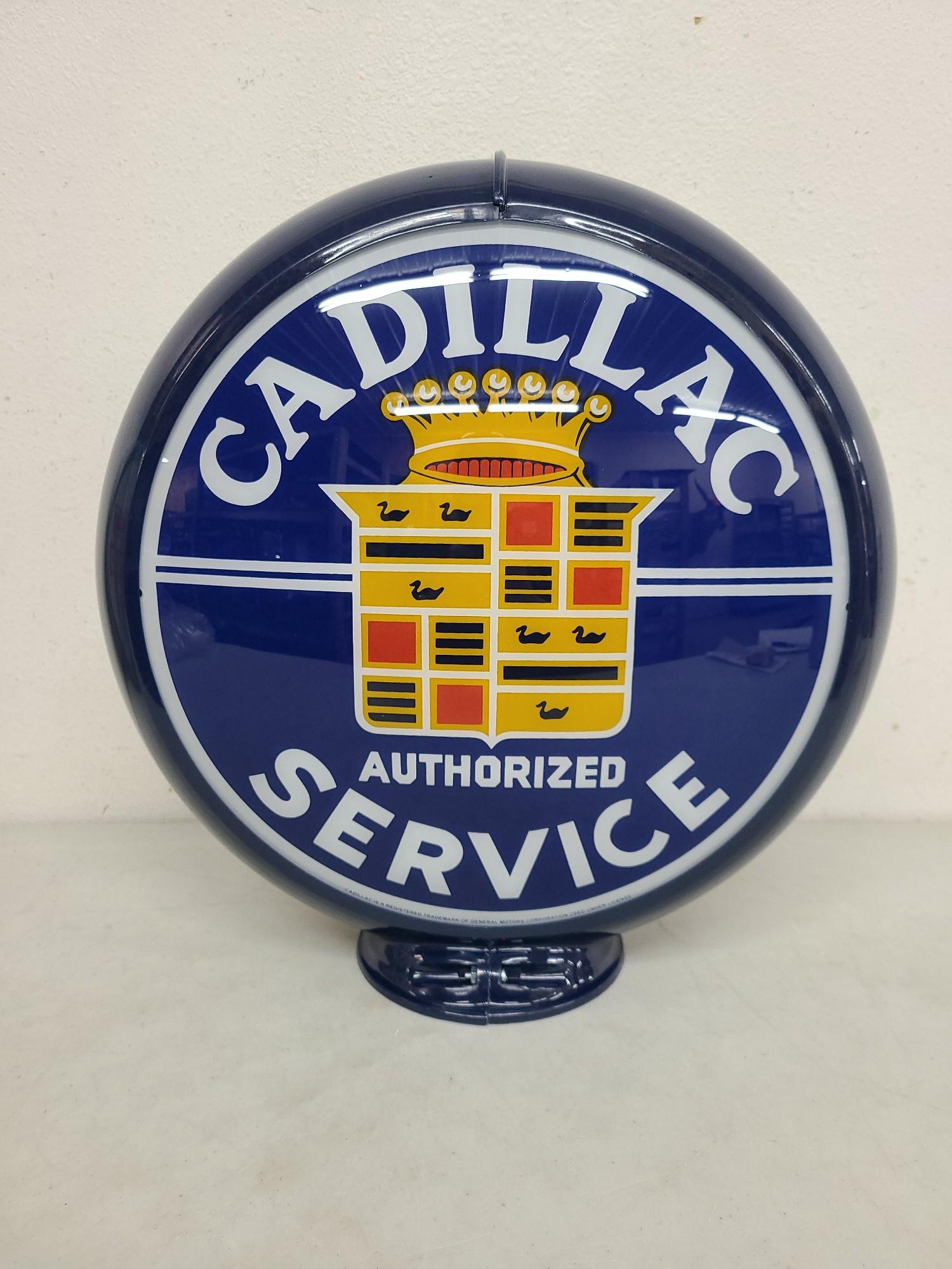 Cadillac Service Gas Pump Globe
