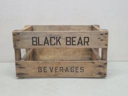 Black Bear Beverages Wooden Crate