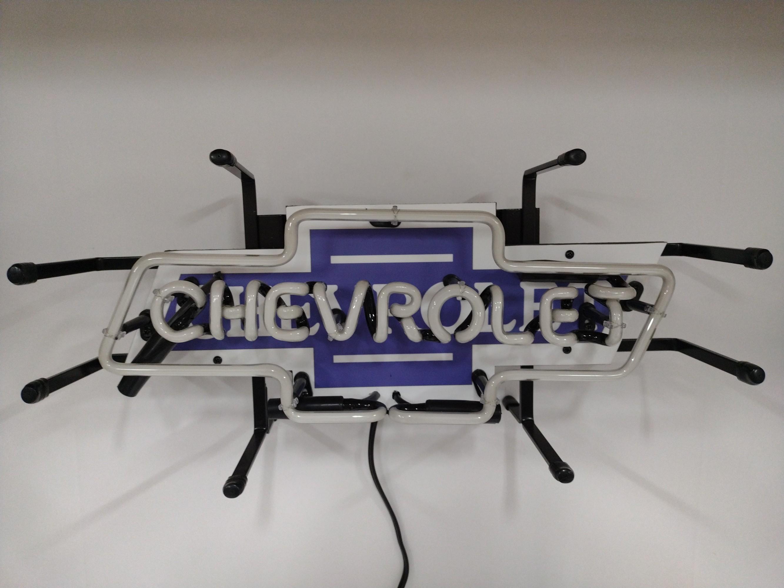 Neon Chevrolet Bowtie Sign
