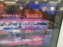 Rosie's Diner LED Lighted Poster