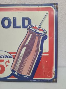SST Embossed,  Meadow Gold Dairy Sign