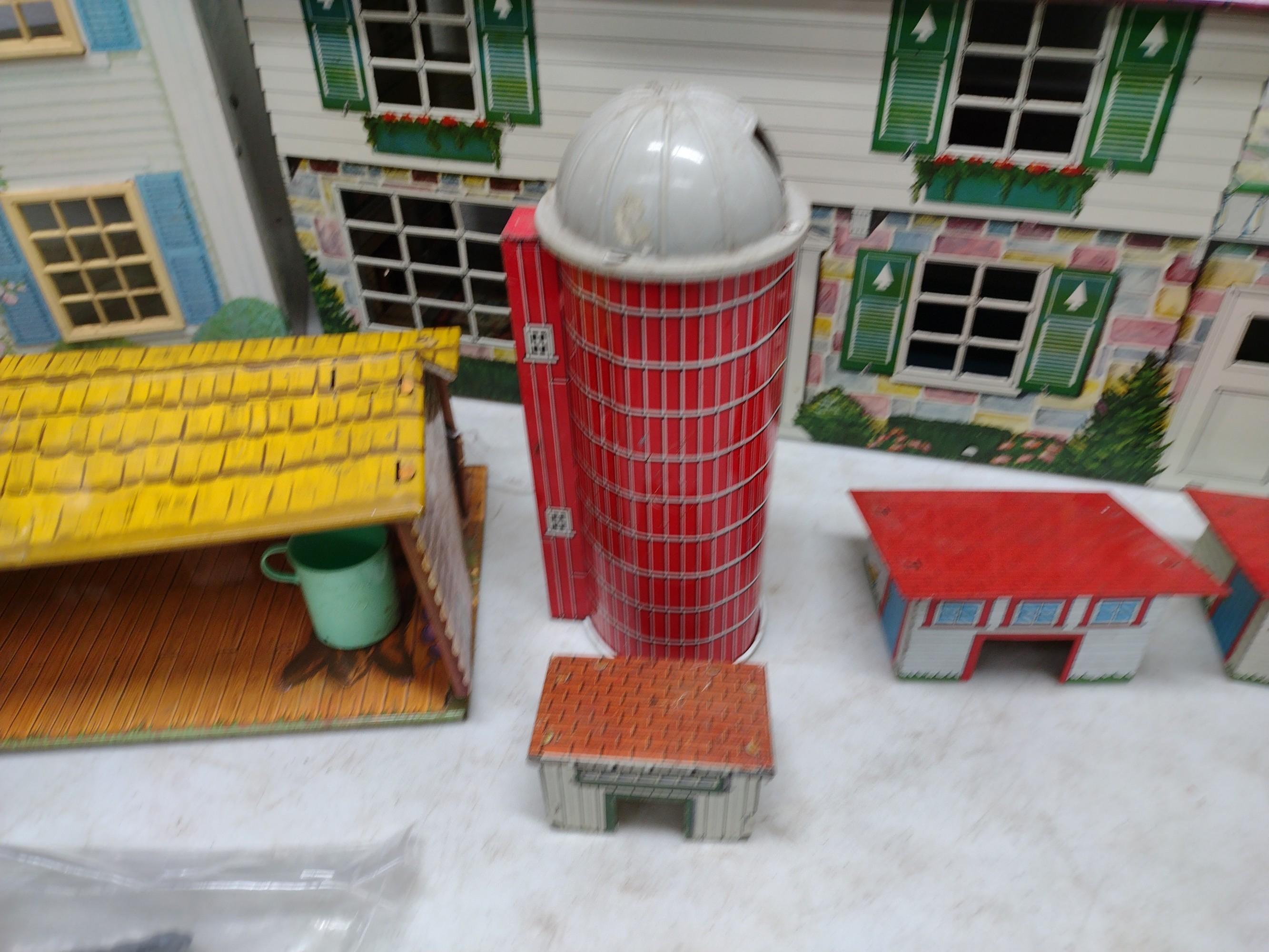 Vintage Metal Toy Farm Model Set