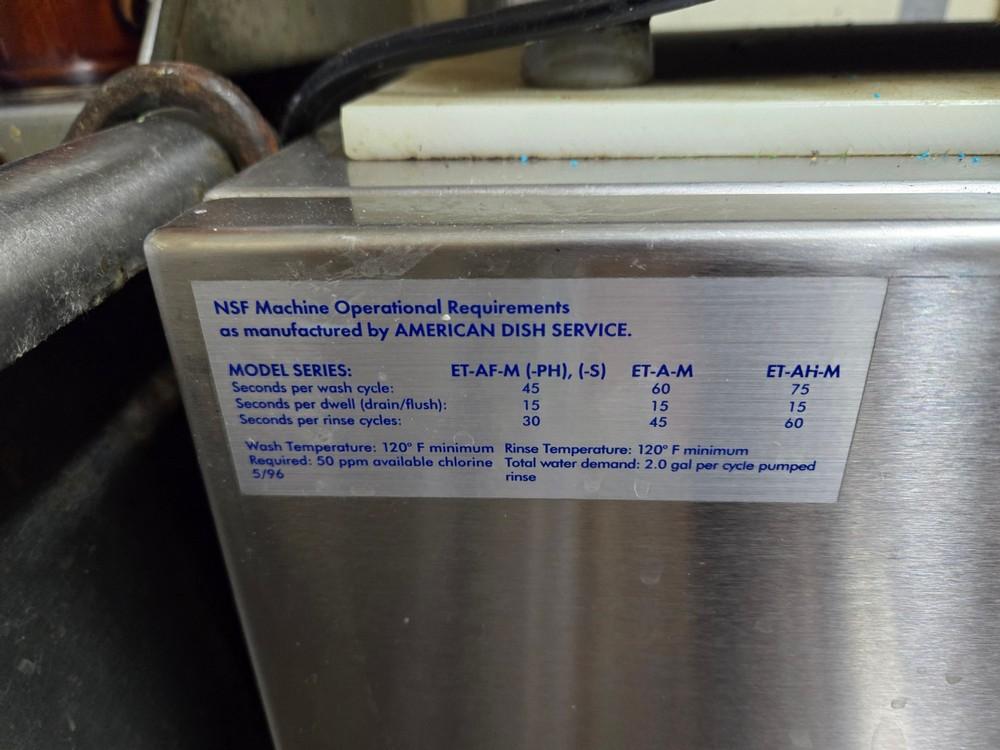 ADS ET Series Multi-Use Undercounter Dishwasher
