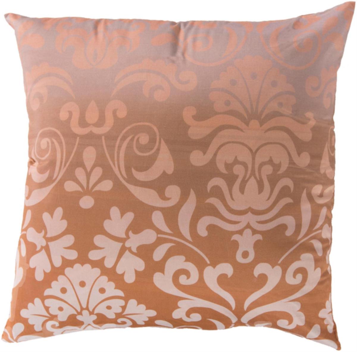Surya Elizabeth 18" x 18" Pale Pink And Camel Pillow Cover SY009-1818