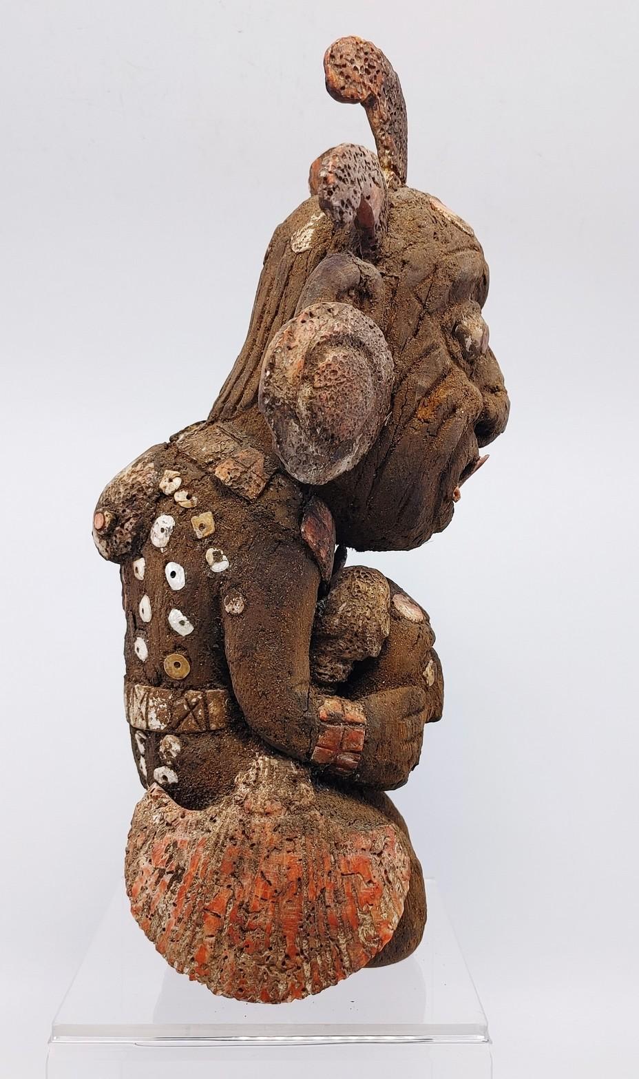 Pre-Columbian Wari Wood Idol Carving