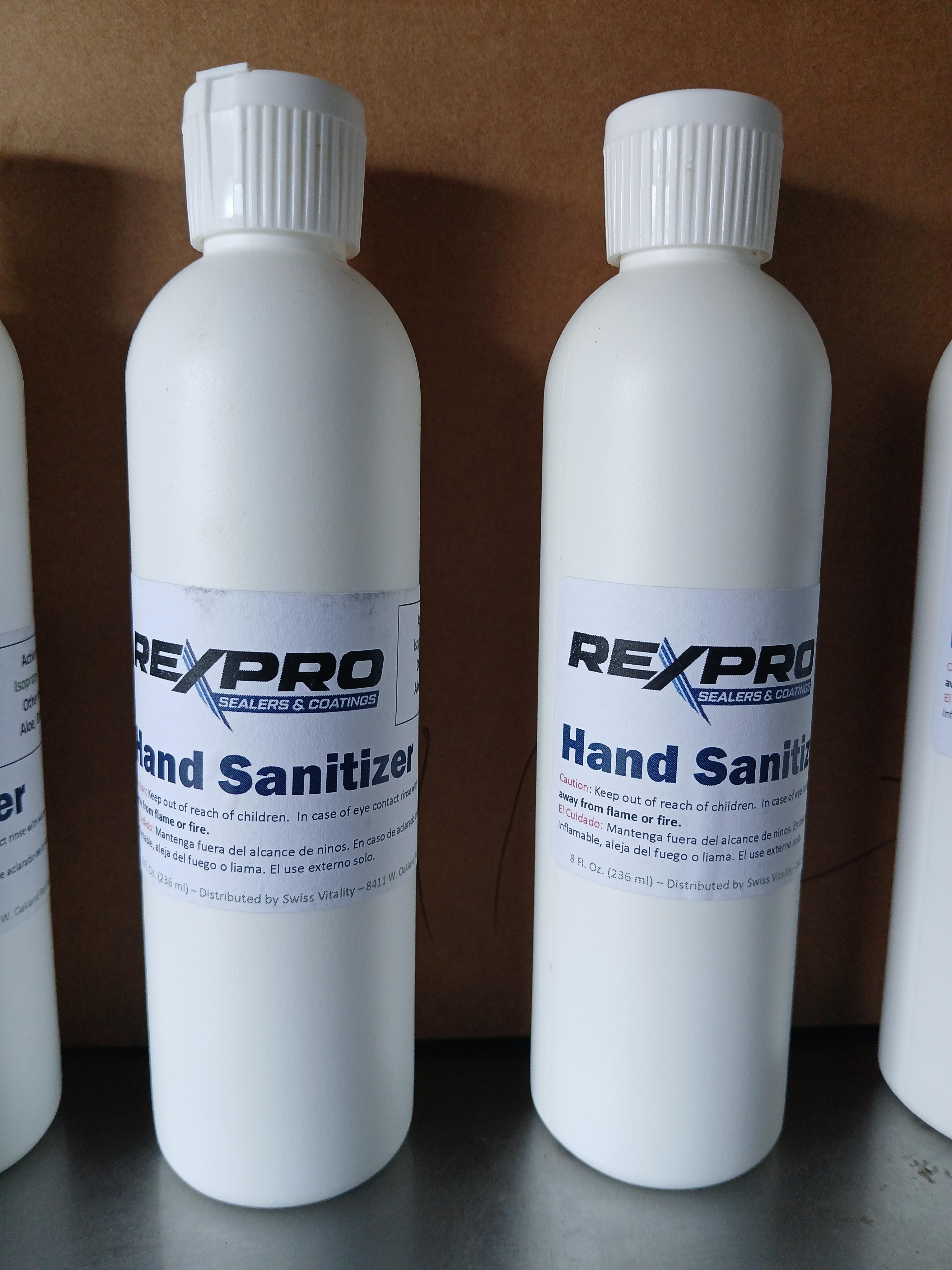 REXPRO Hand Sanitizer / Bottled Hand Sanitizer - 65% Alcohol Also, Icludes Aloe & Distilled Water -