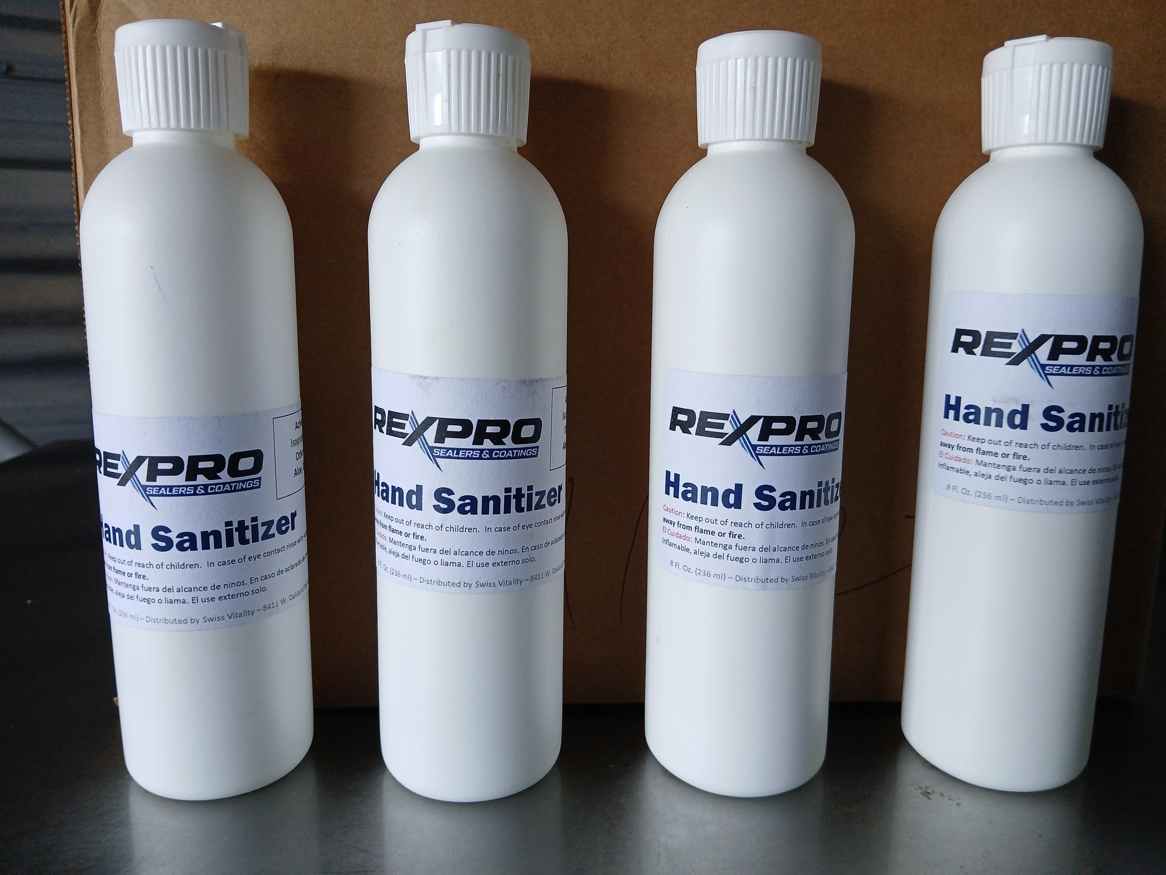 REXPRO Hand Sanitizer / Bottled Hand Sanitizer - 65% Alcohol Also, Icludes Aloe & Distilled Water -