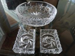 Crystal Ash Tray Set for Party / Matching Set
