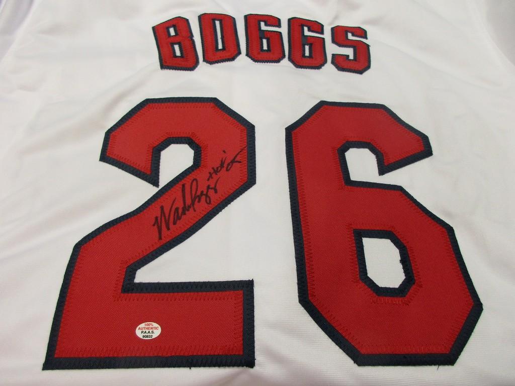 Wade Boggs of the Boston Red Sox signed autographed baseball jersey PAAS COA 832