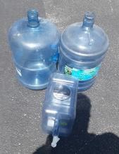 Plastic water dispenser and jugs