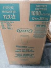 DART Hot & Cold Insulated Cup 12 Oz. - Case of 1000 Brand New 12 Oz Cups