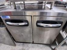 STANDEX Model UR36A 2 Door Work Top Cooler / 36" Stainless Steel Cooler - The specs to this item are