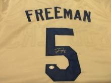 Freddie Freeman of the La Dodgers signed autographed baseball jersey PAAS COA 052