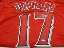 Shohei Ohtani of the LA Angels signed autographed baseball jersey TAA COA 846