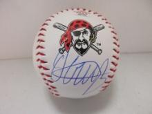 Oneil Cruz of the Pittsburgh Pirates signed autographed logo baseball PAAS COA 104