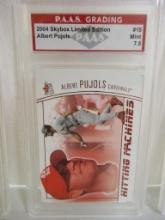 Albert Pujols Cardinals 2004 Skybox Limited Edition #15 graded PAAS Mint 7.5